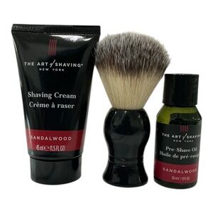 The Art of Shaving - Sandalwood Kit (3pc Set) -‎ Pre-Shave & Cream